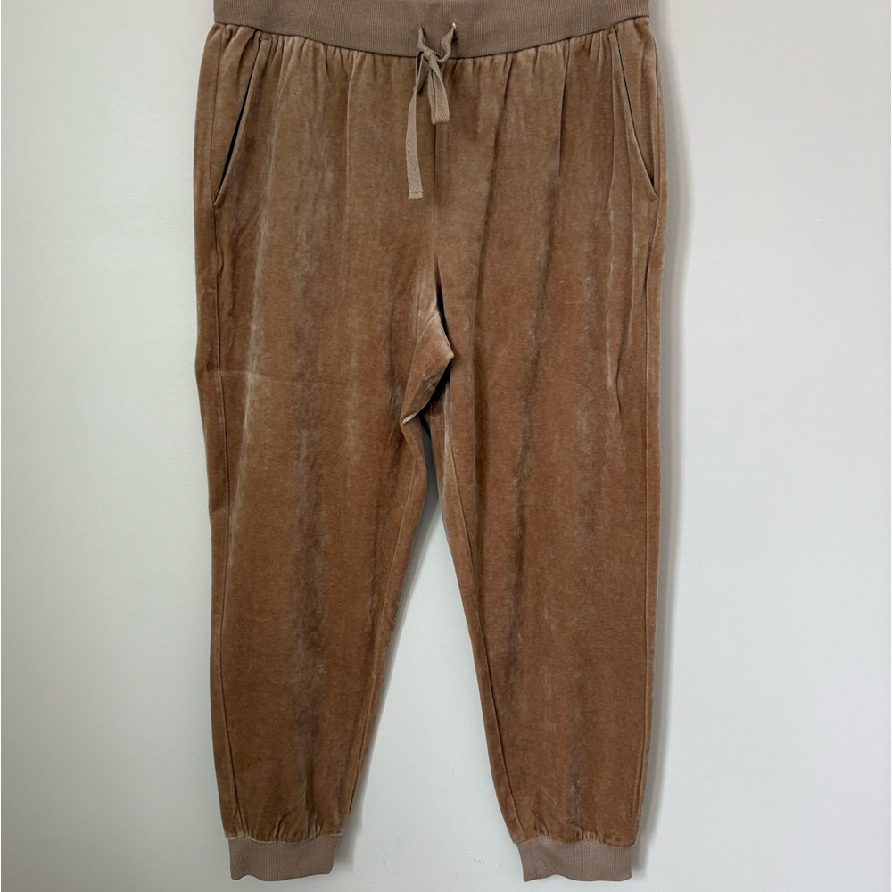 Eileen Fisher Cozy Velour Knit Jogger Pants - Picture 3 of 7